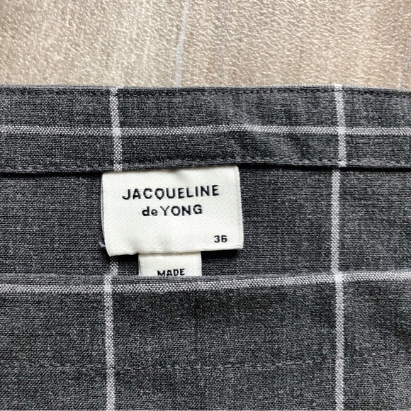 Grey Grid Overall Apron Dress - Picture 3 of 4